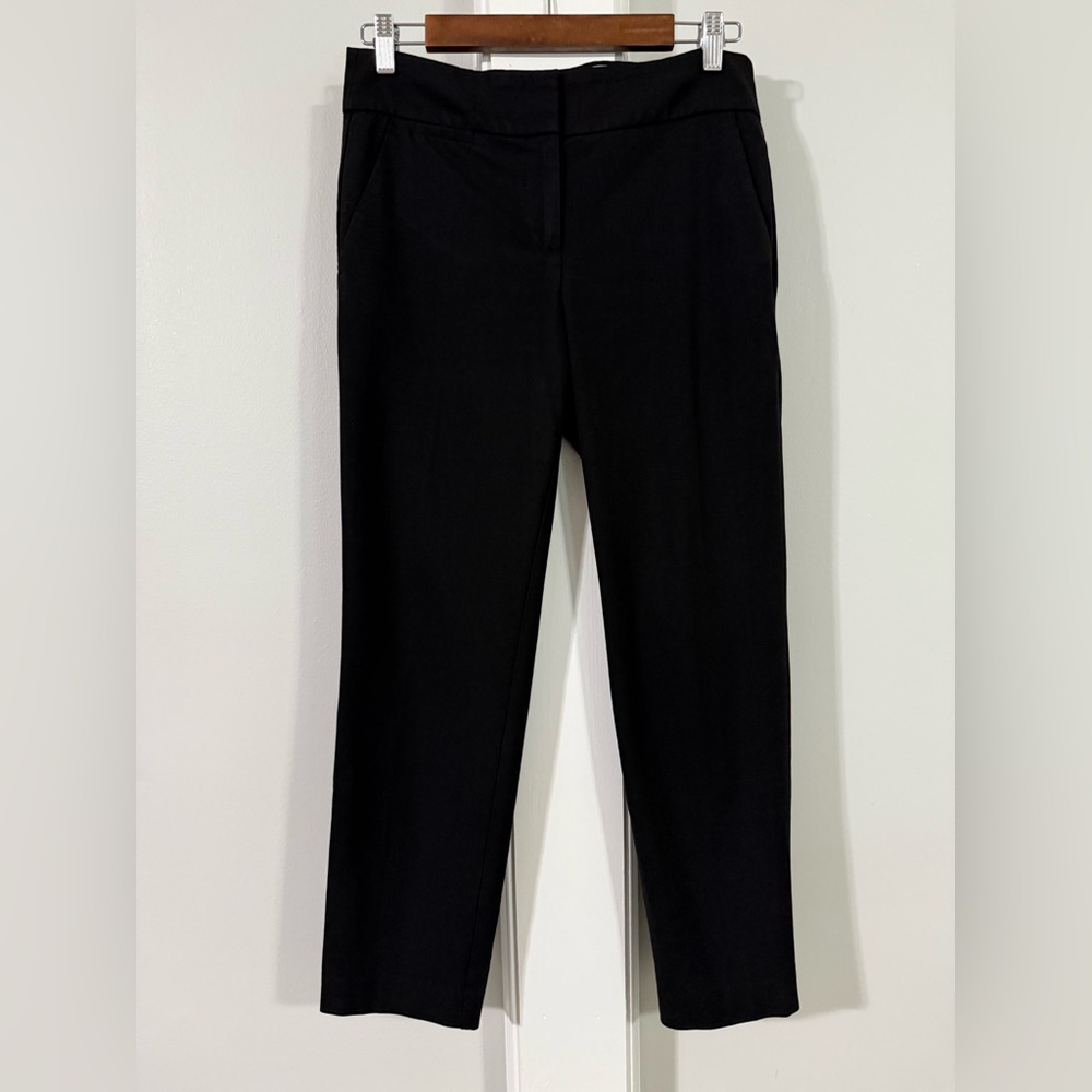 LOFT Marissa Black Tailored Ankle Pants, 4
